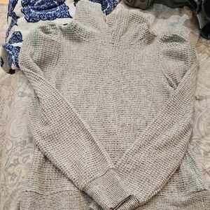 Philosophy Light Gray Women's Cowl Neck Sweater